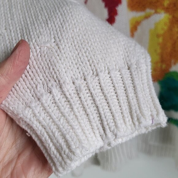 Vintage 80s Rainbow Bow Sweater • Oversized Novelty Knit • kitsch - Picture 7 of 7